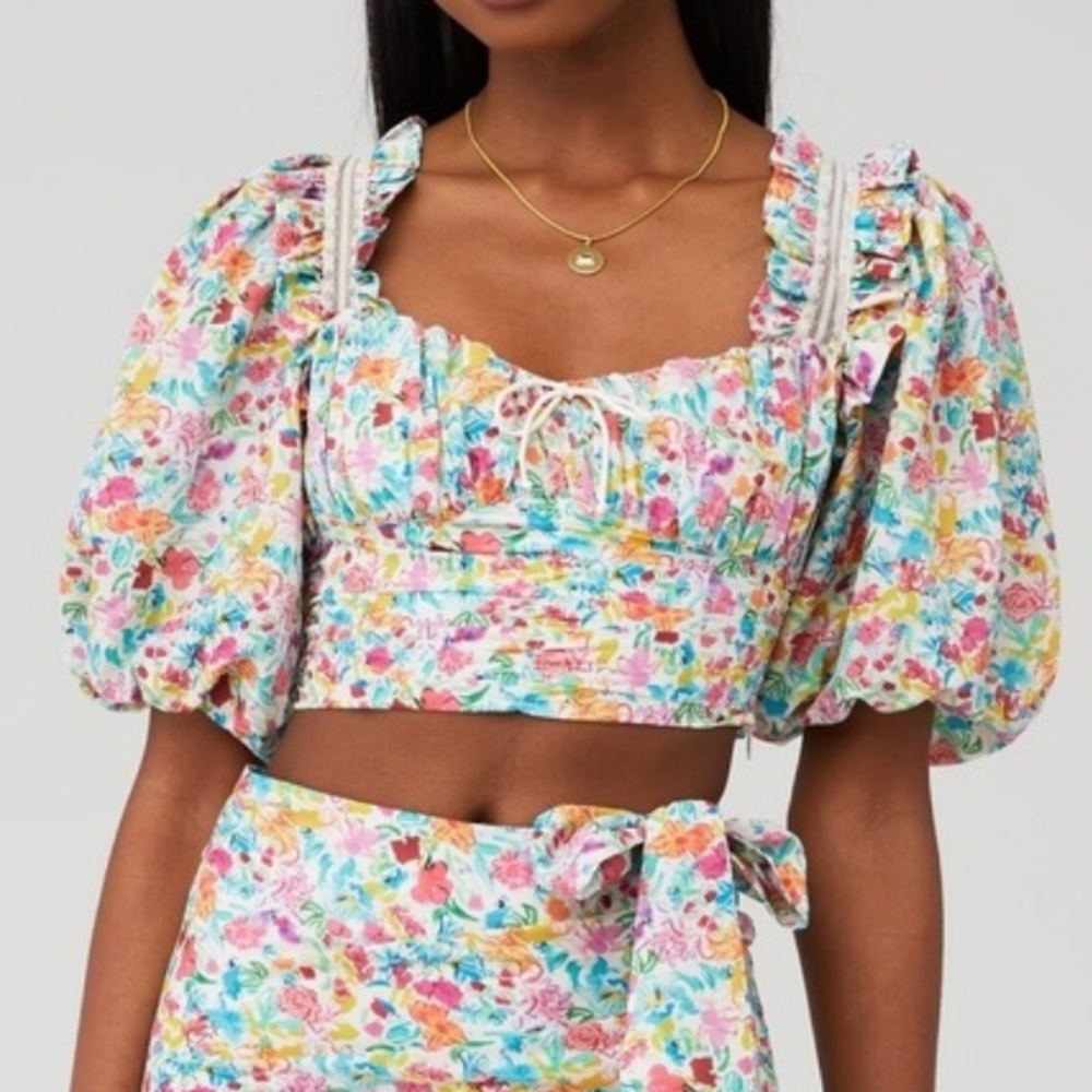 For Love & Lemons Claude Top
